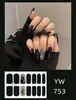 Pegatinas para uñas TE, sin cocción, de moda, finas, arte de uñas de cobertura completa listo para usar, pegatinas de uñas vestibles temu, Sudeste Asiático, Japón, Corea