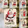 Regalos de Navidad 2024-Papá Noel Billetera de Navidad Colgante de Billetera Decoraciones de Árbol de Navidad