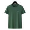 Camiseta de Manga Corta con Cuello Redondo para Hombre Modelo Runenbaoluo 2026 con Bordado de Seda de Jade Camiseta Juvenil de Moda para Hombre