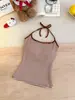 ¡13 Colores! Top de tirantes de color liso súper versátil con cordones y sujetador incorporado, top de rayas cómodo para chica popular, espalda hermosa, capa interior para mujer