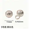 Botón Hebilla de Aleación para Cheongsam con Patrón Hueco de Nube Auspiciosa Adorno Metálico Colgante Botón Redondo Chino Hecho a Mano para Hanfu