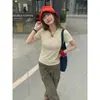 Preço Real # Nova Camiseta Rosa de Algodão Puro Bordada Estilo Chinês Nacional Manga Curta para Mulheres Verão Top de Verão
