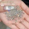 Exquisita mini circón diamante uñas arte joyería amor cuadrado caballo ojo gotas de agua hielo destello desgaste armadura accesorios al por mayor