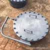 Tampa de Visita em Aço Inoxidável, Tampa Rotativa, Acesso para Mão, Aço Carbono para Engenharia Padrão Químico, Tira de Pressão de Abertura Rápida, Tampa de Visita Redonda de Pressão Normal