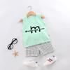 2026 Versión Coreana Conjunto de Chaleco para Niños Nuevo Estilo Niños y Niñas Dibujos Animados Chaleco Delgado sin Mangas Conjunto de Shorts Moderno