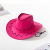 Chapéu de Cowboy Americano Ocidental Feminino Verão Masculino Quebra-Sol Chapéu Pais e Filhos Chapéu para Apresentação de Palco Chapéu de Cowboy Infantil Moderno