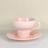 Taza de café personalizada estilo ins transfronterizo taza vintage de gres taza para latte par de tazas para pareja taza de cerámica para café platillo
