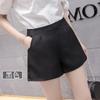 Shorts de Mujer Verano 2023 Nuevo Estilo Coreano Cintura Alta Adelgazantes Forma A Pierna Ancha Pantalones Cortos Ajustados Delgados Combinan con Todo Estudiante Pantalones de Tres Minutos para Usar por Fuera