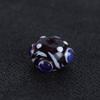 Cuentas de vidrio antiguas de cuatro ojos DIY accesorios para pulsera colgante regalo cuentas de vidrio vintage hechas a mano