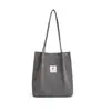 Bolso de Pana Bolso de Lona para Mujer Bolso de Compras de Gran Capacidad Bolso Cruzado Estilo Academia de Arte Bolso Tote Bolso de Hombro Versátil