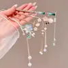 Horquilla de Borlas de Alto Gama Estilo Chino para Mujer, Horquilla para Peinado Hanfu Estilo Antiguo, Horquilla de Madera Versátil para Recogidos en la Parte Posterior de la Cabeza