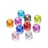 14mm Acrílico Colorido Furo Grande Ábaco Contas Contas DIY Artesanal Corrente para Celular Acessórios de Cabelo Material para Colar Acessórios