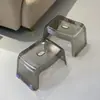 Banqueta Pequena Transparente de Acrílico para Uso Doméstico, Banqueta Baixa Criativa para Crianças, Banqueta de Plástico ao Lado da Mesa de Centro na Sala de Estar