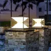 Lámpara de Cabeza Solar para Columna, Lámpara de Jardín para Exteriores, Lámpara Impermeable para Poste de Puerta de Villa en Exteriores, Lámpara de Columna, Lámpara de Cabeza para Poste de Valla