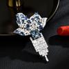 Broche de borla súper brillante incrustado con diamantes pesados estilo europeo diseño creativo sentido atmósfera todo partido temperamento ropa corsage accesorios