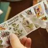 Cinta Washi Corazón Girly Pegatinas para Planificador Estudiantil Material Pegatinas de Paisaje Guka Pegatinas Decorativas de Alto Valor Papelería