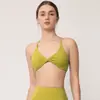 Top Esportivo Feminino Cruzado Torcido Costas Bonitas Yoga Esportes Fitness Pilates Sutiã com Alças à Mostra À Prova de Choque Respirável Absorvente de Suor