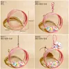 Bolsa de Paseo para Muñeca de Algodón, Bolsa Redonda Transparente Colgante para Muñeca, Juguete de Peluche 12 cm, Bolsa de Almacenamiento para Caminar del Bebé