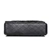 Pele de Ovelha Estilo Chanel CF Corrente de Diamante Bolsa de Mãe Moderna Bolsa de Ombro Transversal de Couro Genuíno Tendência