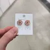 Pendientes de Flor de Nicho Europeos y Americanos Transfronterizos Lele Jewelry para Mujer, Pendientes Versátiles de Gama Alta, Modernos y Sencillos