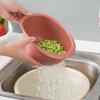 ZT 5003 Tamiz para lavado de arroz Cesta de plástico para lavar arroz Cesta de drenaje para suministros de cocina Cesta para lavar vegetales Lavabo para lavar vegetales Lavabo para lavar arroz