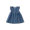 Vestido Infantil MDD 2026 Primavera/Outono Novo Estiloso Estilo Acadêmico Vestido de Princesa para Crianças Saia para Crianças Pequenas e Médias