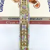 Novo Estilo 3,5 cm de Largura Fio Dourado Retrô Estilo Étnico Bordado de Renda Acessórios Cinto Joias Étnicas Miao e Dai Código de Barras