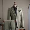Terno Xadrez Terno Masculino Casual de Negócios Banquete Vestido de Casamento Terno Formal Profissional Terno Masculino Anfitrião