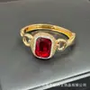 Nueva Joyería Cuadrada Facetada de Cristal de Alta Calidad con Diamante Completo, Collar Personalizado y Moderno de Pedrería Colorida, Set Transfronterizo