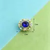 Popular hebilla de flor de aleación con pedrería de cristal para accesorios de cabello, zapatos, ropa, bolsos, accesorios para la cabeza, joyería DIY, suministro directo del fabricante