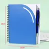 Cuaderno de Espiral Multicolor Transfronterizo de PP B6 con Forma Irregular, Mini Portátil de Bolsillo con Bolígrafo, Bloc de Notas y Agenda