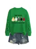 Sudadera Redonda de Manga Larga Divertida y Original de Otoño e Invierno de Amazon con Estampado de Pollo Iraisechickens en el Brazo