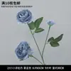 Peônia Artificial de Caule Único com Três Flores e Folhas para Decoração Externa, Flores de Casamento, Arranjos Florais de Casamento e Montagem de Cenário