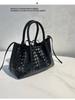 Bolsa Feminina 2024 Estilo Coreano Bolsa de Mão Nova Tendência Bolsa de Ombro para Trabalho Simples Moda Bolsa Transversal para Deslocamento Estilosa Versátil