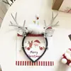 Nueva Diadema Navideña Luminosa de Astas con Lazo Copo de Nieve Tocado Ambiente de Fiesta Festiva Diadema para Foto