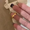 Anillo Pequeño de Diamante con Elefante Cepillado para Mujer Modelo Nuevo 2026 Anillo de Lujo Ligero Exquisito Anillo de Nicho de Gama Alta Joyería al por Mayor