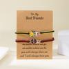 Europa y Estados Unidos transfronterizo superventas pulsera tejida de amistad personalizada Deadpool Wolverine parejas cuerda de mano tejida ajustable joyería