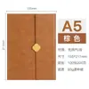 Caderno a5 logo personalizado escritório comercial caderno de alta aparência conjunto caixa de presente couro macio fivela planejador