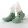 Sapatos de Chão para Crianças Sapatos e Meias de Bebê Conjunto de Meias para Crianças Pequenas Base Antiderrapante Base Macia Meias para Chão de Interior Meias de Bebê Primavera Verão