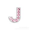 Letras cromadas al por mayor 8 mm letras de diamantes rosas con diamantes completos letras inglesas para bricolaje letras de diamantes al por mayor