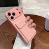 Soporte para Tarjetas Se Puede Usar como Soporte para Funda de Teléfono Móvil Apple 17 Iphone15Pro Simple 13/14 Color Puro Cubierta Protectora Integral