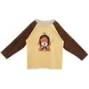Camiseta de Manga Larga para Niñas YOJIA, Nueva Colección Primavera y Otoño 2026 Estilo Coreano Casual Ropa Infantil, Camiseta Básica de Cuello Redondo para Niños, Atuendo de Otoño