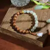Nuevos brazaletes de estilo étnico, brazaletes de cristal hechos a mano de nicho para estudiantes, niñas, parejas y mejores amigos, al por mayor