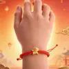 Pulsera de Hilo Rojo Cinco Bendiciones del Año del Caballo Pulsera del Caballo del Zodiaco para Niños Accesorios Festivos de Año Nuevo Atracción Turística Venta al por Mayor