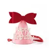 Chapéu de Aniversário Estilo Coreano Chapéu de Bolo Infantil Adulto Ano Decorativo Coroa de Feltro Chapéu de Aniversário Chapéu de Festa de Aniversário