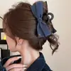 Pinza de Pinza de Lazo de Mezclilla 2025 Nuevas Explosiones Pinza para el Cabello de Alto Sentido Parte Posterior de la Cabeza Pinza de Tiburón Grande para el Cabello Adorno para el Cabello