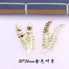 Accesorios para Joyería DIY Piezas de Flor Pinza para el Cabello Hecha a Mano Materiales para Adorno de Cabello Piezas Metálicas Pétalos Ramas Pez Dorado Pinza de Estilo Antiguo