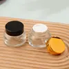 Frasco de Creme com Ombro Inclinado de 30g, Frasco de Amostra de Creme Facial de 15g, Frasco Dosador de Creme para Olhos com Tampa de Madeira, Frasco Portátil para Skincare, Cosméticos