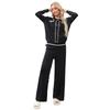 Nuevo Conjunto de Punto de Dos Piezas para Mujer, Estilo Europeo, Cuello Polo, Botones Individuales, Holgado, Casual, Pantalones de Pierna Ancha, Otoño e Invierno 2026