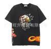 2026 Nueva Camiseta Casual Holgada de Manga Corta con Estampado de Calavera Retro de Moda Americana para Hombres y Mujeres Algodón Puro